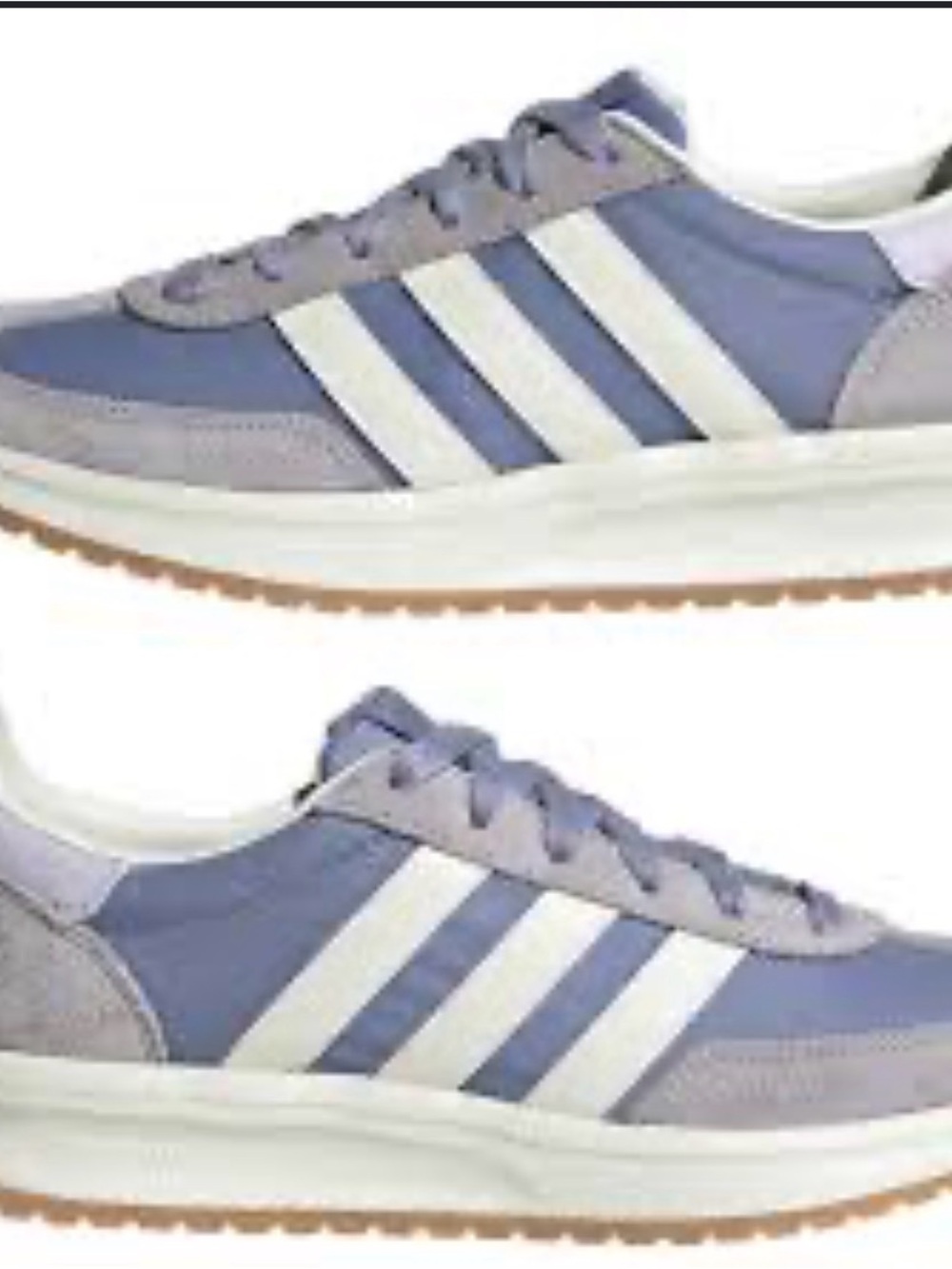 adidas Women's Lavender and White Retro Trainer